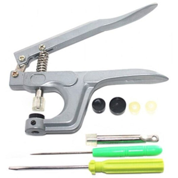 Plastic Snap Button Hand Pressure Pliers Silver Badge & Button Makers