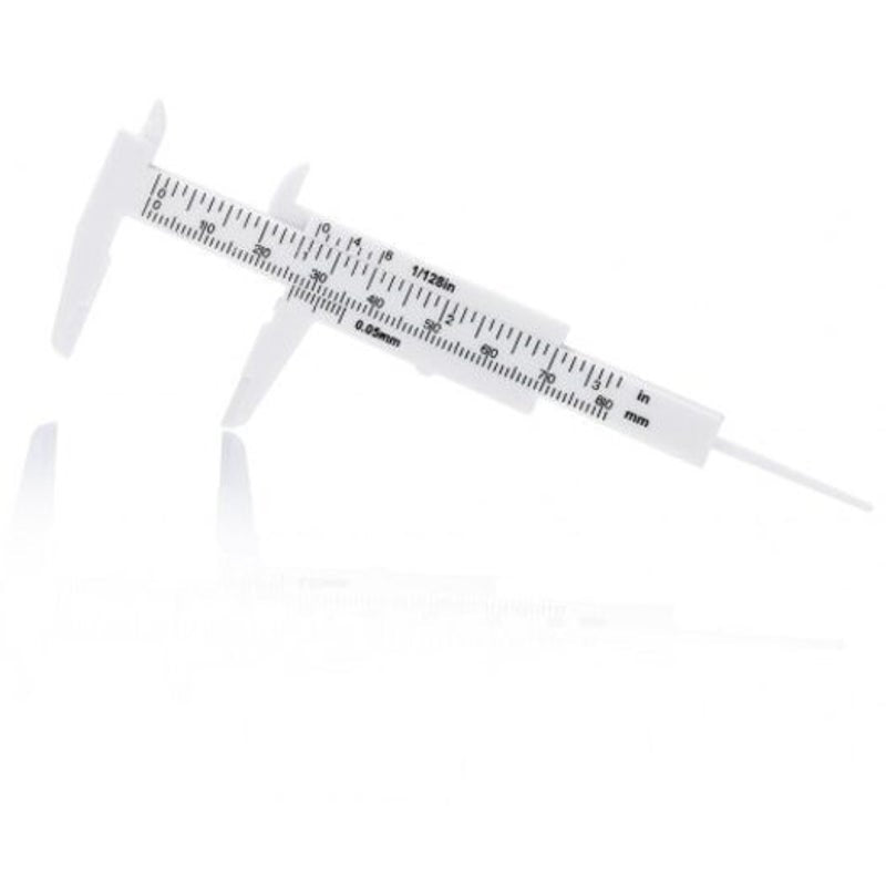 Plastic Vernier Caliper 80Mm / 3 Inch White Vernier Calipers