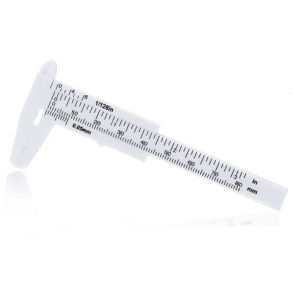 Plastic Vernier Caliper 80Mm / 3 Inch White Vernier Calipers