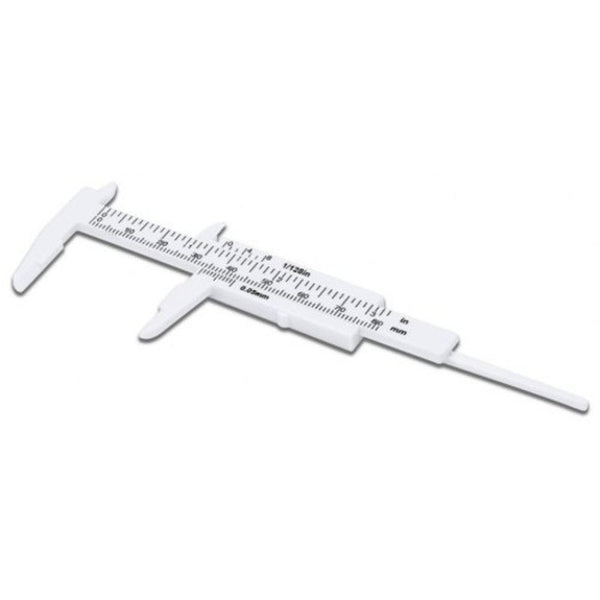 Plastic Vernier Caliper 80Mm / 3 Inch White Vernier Calipers