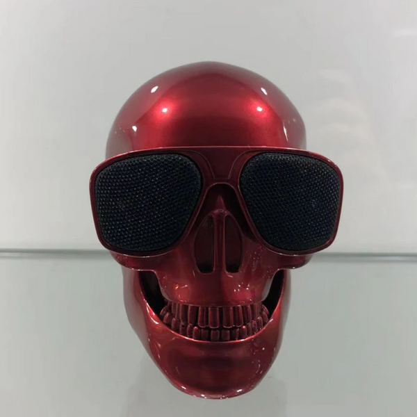 Creative Mini Skull Skeleton Speakers Portable Wireless Bluetooth Red Audio Docks & Mini Speakers