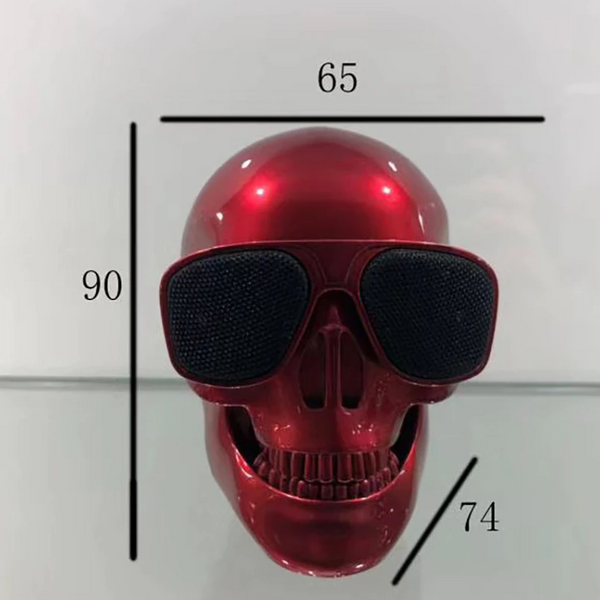 Creative Mini Skull Skeleton Speakers Portable Wireless Bluetooth Gold Audio Docks & Mini Speakers