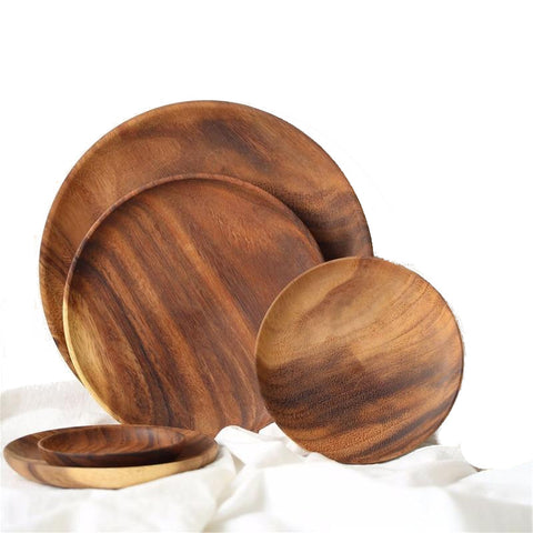 Acacia Dishes Natural Serving Plates