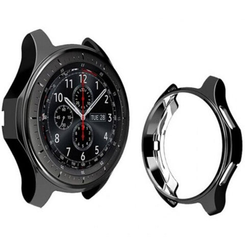 Plating Tpu Protective Case For Samsung Gear S3 Watch Black