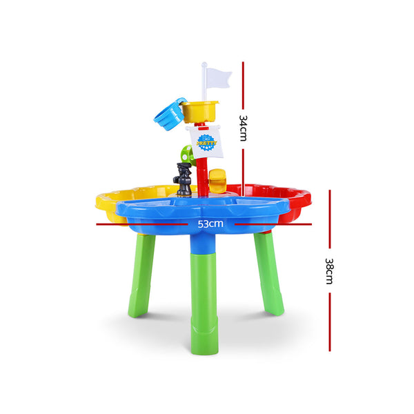 Keezi Kids Beach Sand And Water Sandpit Outdoor Table Childrens Bath Toys Sand & Water Tables