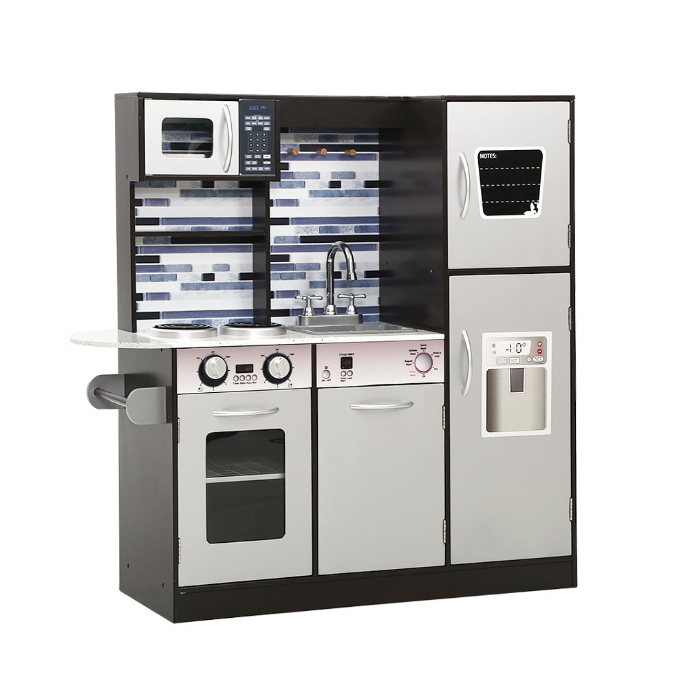 Keezi Kids Kitchen Pretend Play Set Toys Cooking Food Children Cookware Pretend Kitchens