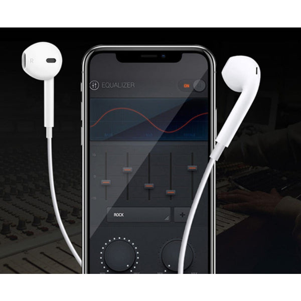 Plug Play Headphones Noise Reduction Earplugs Flat High Quality Wired For Apple 12 Series Wired Earphones