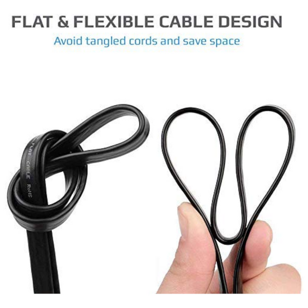 Astrotek Telephone 2M Extension Cable 6P4c Plug/Plug With 2Xrj11 Plugs Black Pvc Jacket. Rohs W2492acb Cords Cables & Adapters