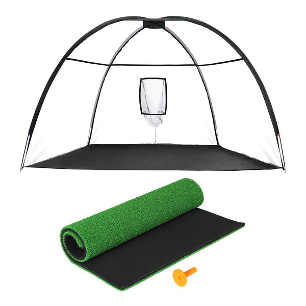 Everfit 3.5M Golf Practice Net With Driving Mat Training Aid Target Hitting Nets Cages & Mats