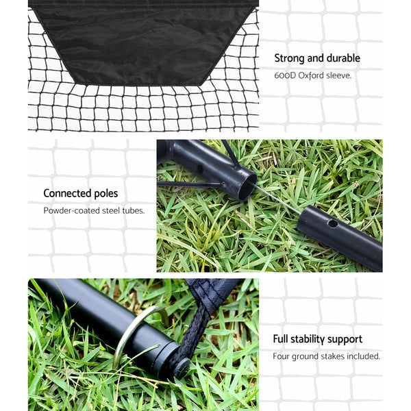 Everfit Soccer Rebounder Net Volley Training Football Goal Pass Trainer Soccer Goals