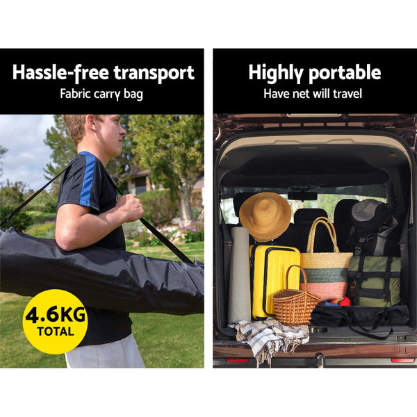 Everfit Soccer Rebounder Net Volley Training Football Goal Pass Trainer Soccer Goals