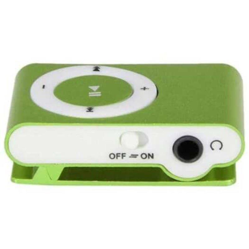 Pocketmp3player 3.5Mm Audio Jack With Back Clip Micro Sd Card Slot Green Ipods & Mp3 Players