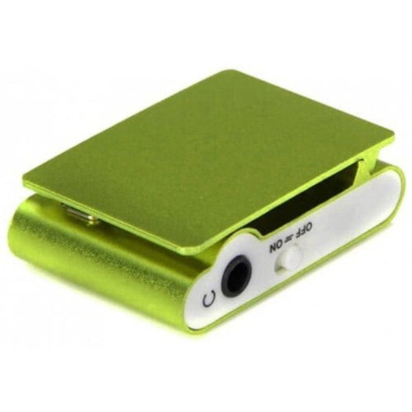 Pocketmp3player 3.5Mm Audio Jack With Back Clip Micro Sd Card Slot Green Ipods & Mp3 Players