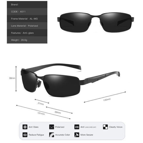 Sunglasses Polarized Sports For Men Outdoor Driving Glasses Shades