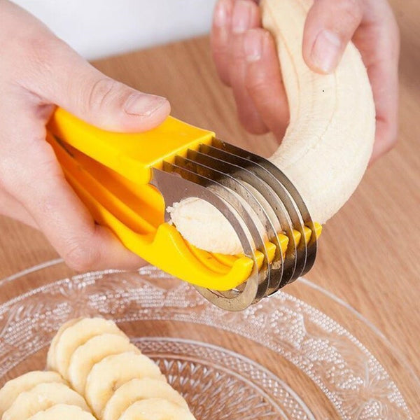 Popular Kitchen Accessories Banana Slicer Chopper Fruit Cutter Cucumber Salad Vegetable Peeler Gadgets Peelers & Slicers