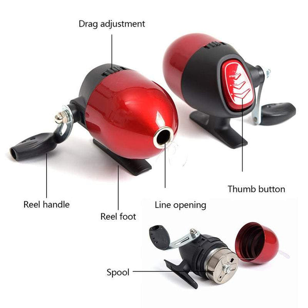 Fishing Reels Portable 1.4M Telescopic Rod And Closed Combo Rod & Reel Combos