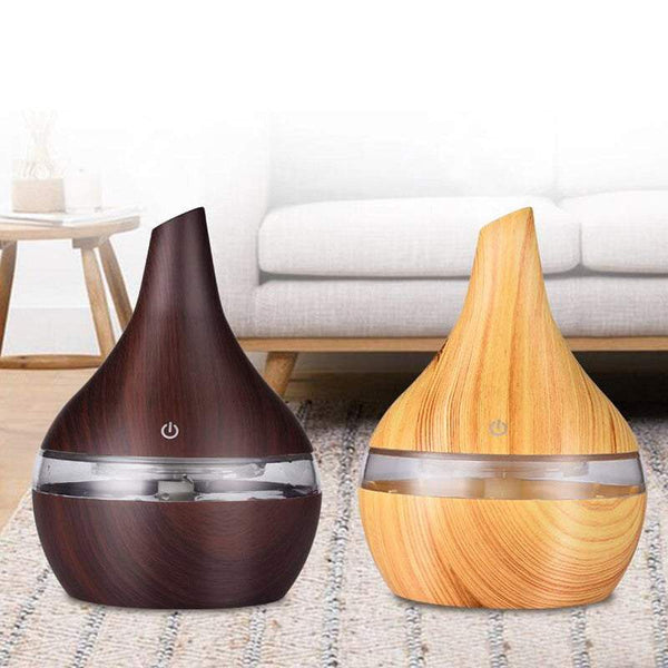 Portable Humidifier Usb Ultrasonic Aroma Diffuser With Seven Colors Led 300Ml