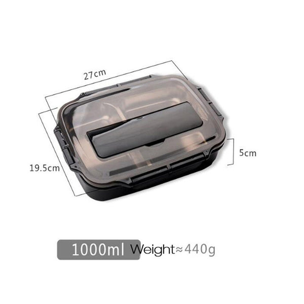 304 Stainless Steel Lunch Box Compartment Bento Kitchen Leakproof Food Container With Bag Lunchboxes