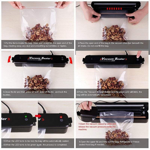 Food Vacuum Sealers Portable And Compact Packaging Machine Plastic Sealing Small Household Automatic Extractor