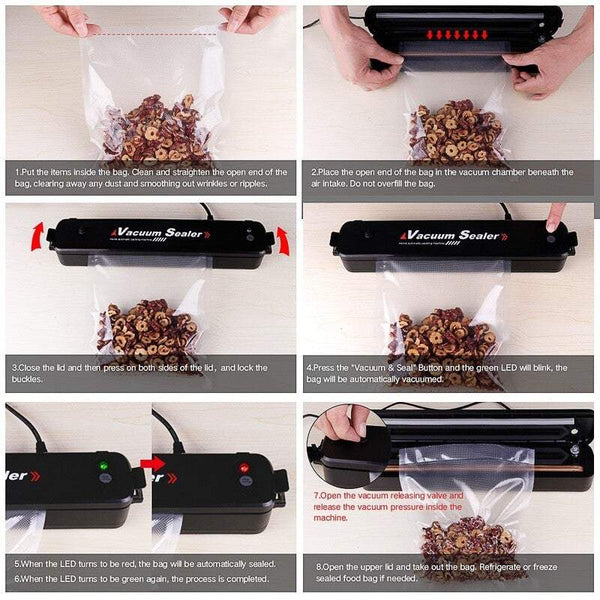 Food Portable Compact Packaging Machine Plastic Sealing Small Household Automatic Extractor Vacuum Sealers