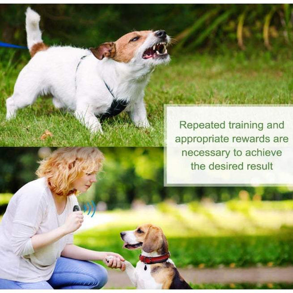 Pet Health Portable Anti Barking Device Ultrasonic Dog Deterrent And 2 In 1 Training Aid Control