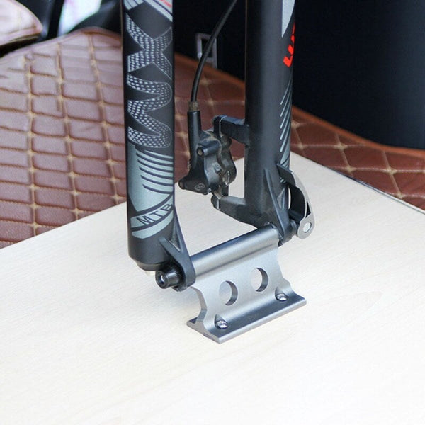 Portable Bike Front Fork Clamp Silver
