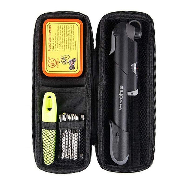 Maintenance Portable Repair Toolbox Bicycle Tire Fixing With Pump Multi Function Bike Tools