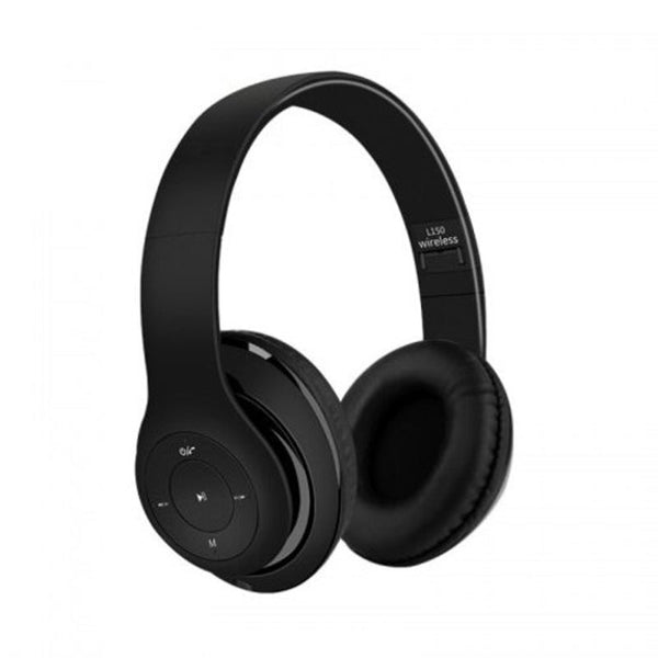 Bluetooth Headphone Over Ear Wireless Headset With Microphone For Smartphone And Pc Gray Headsets