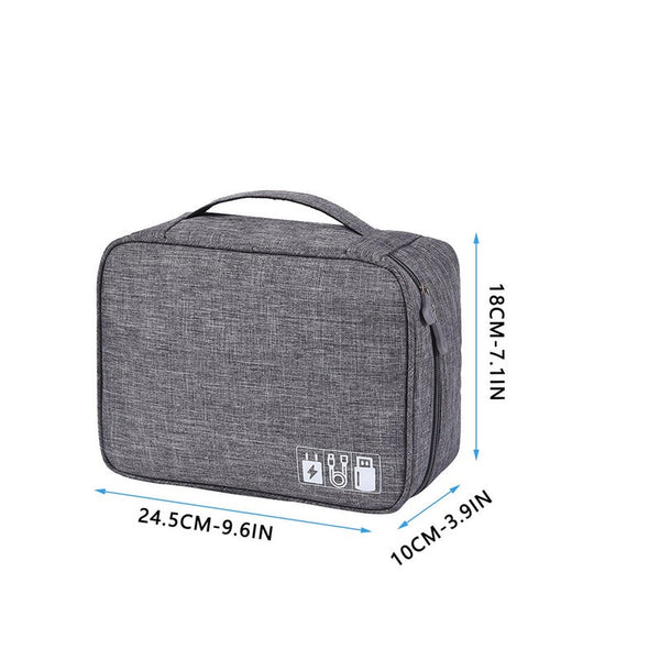 Cable Digital Organizer Gadgets Wires Charger Power Battery Zipper Cosmetic Case Accessories Item Storage Bags