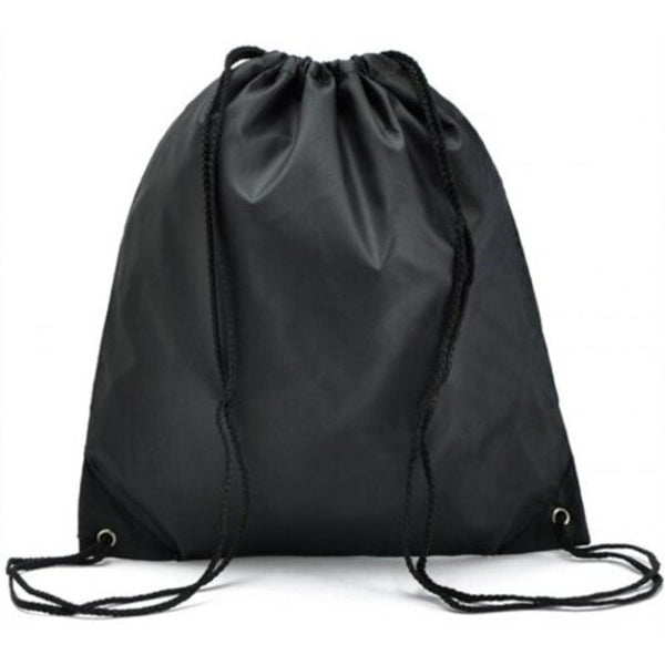 Canvas Nylon Drawstring Storage Bag Black Drawstring Bags