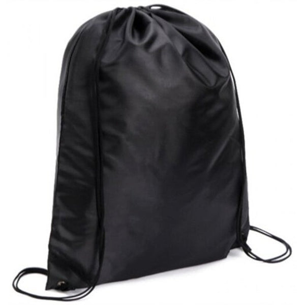 Canvas Nylon Drawstring Storage Bag Black Drawstring Bags