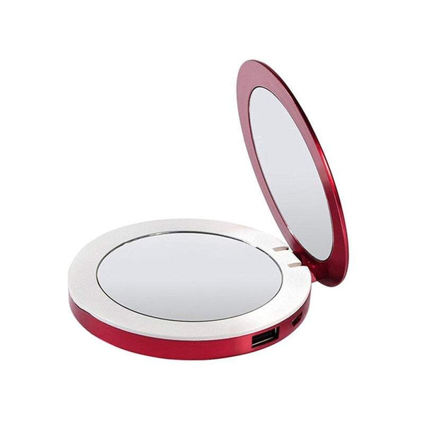 Charger Power Bank 3X Magnifying Makeup Vanity Mirror With Lights Led Compact Makeup Mirrors