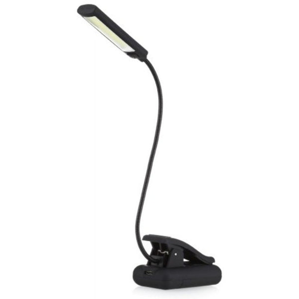 Clip On Book Lamp Flexible Light For Kids Reading Black Reading Lights