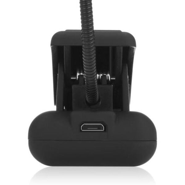 Clip On Book Lamp Flexible Light For Kids Reading Black Reading Lights