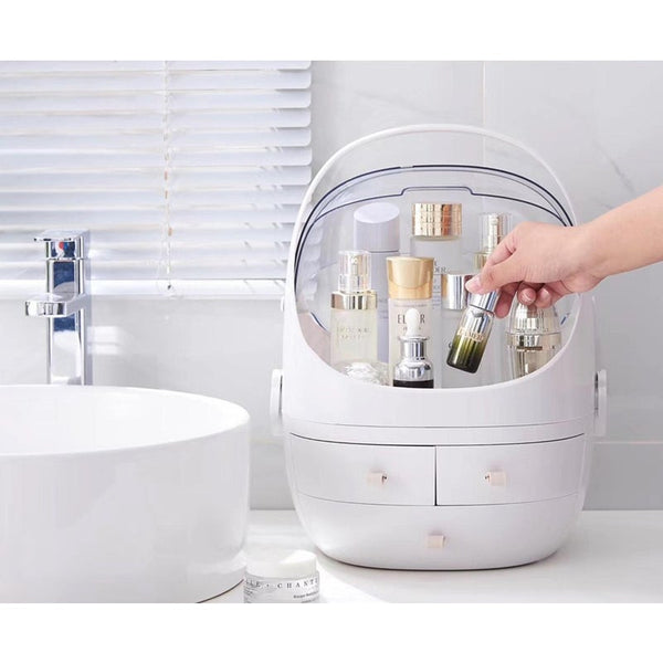 Cosmetic Multifunctional Box Skin Care Product Storage White Makeup Bags & Cases