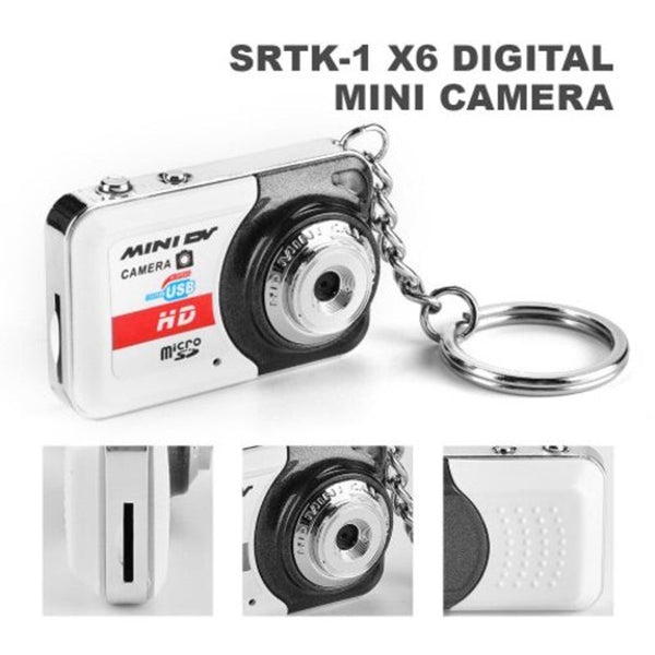 Portable Digital Camera X6 Ultra High Definition Mini Pc Dv Recording Silver