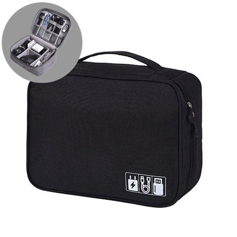 Portable Digital Storage Bag Organiser For Usb Gear Cables Wires Charger Power Battery Bank Phone Accessories