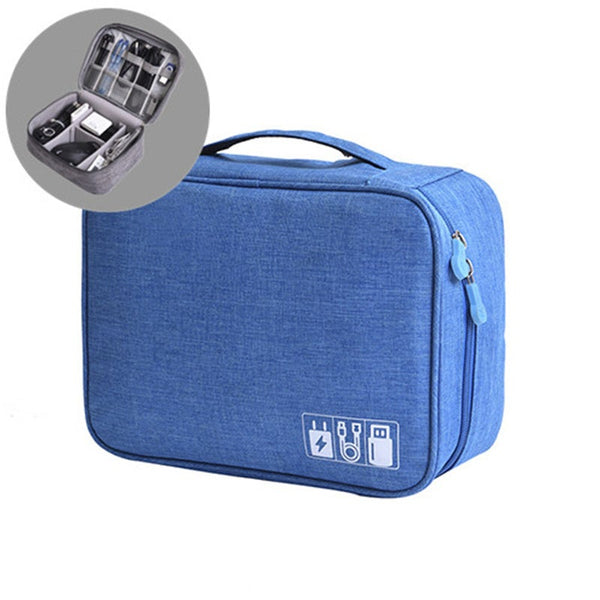 Digital Storage Bag Organiser For Usb Gear Cables Wires Charger Power Battery Bank Phone Cable Ties & Organisers