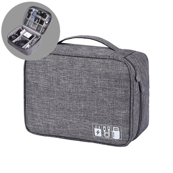 Digital Storage Bag Organiser For Usb Gear Cables Wires Charger Power Battery Bank Phone Cable Ties & Organisers
