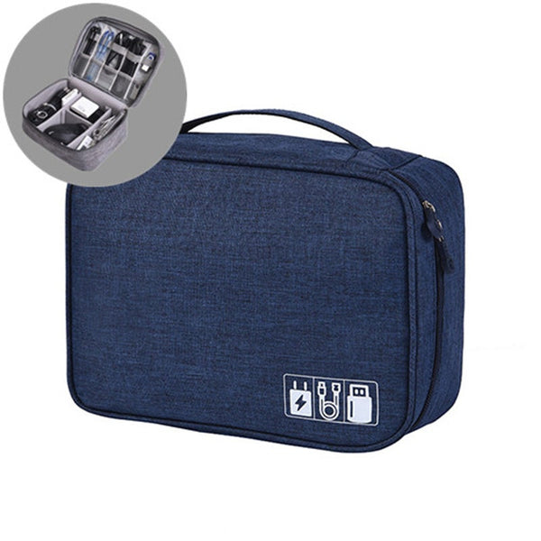 Digital Storage Bag Organiser For Usb Gear Cables Wires Charger Power Battery Bank Phone Cable Ties & Organisers
