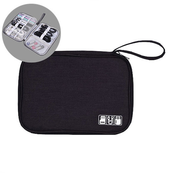 Digital Storage Bag Organiser For Usb Gear Cables Wires Charger Power Battery Bank Phone Cable Ties & Organisers