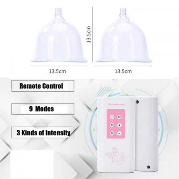 Electric Breast Enlargement Device Vacuum Pump Cup Massager Enhancing Massagers