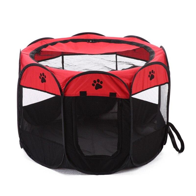 Portable Fence Octagonal Pet Tent Folding Outdoor Cage Puppy Kennel For Dogs Cats