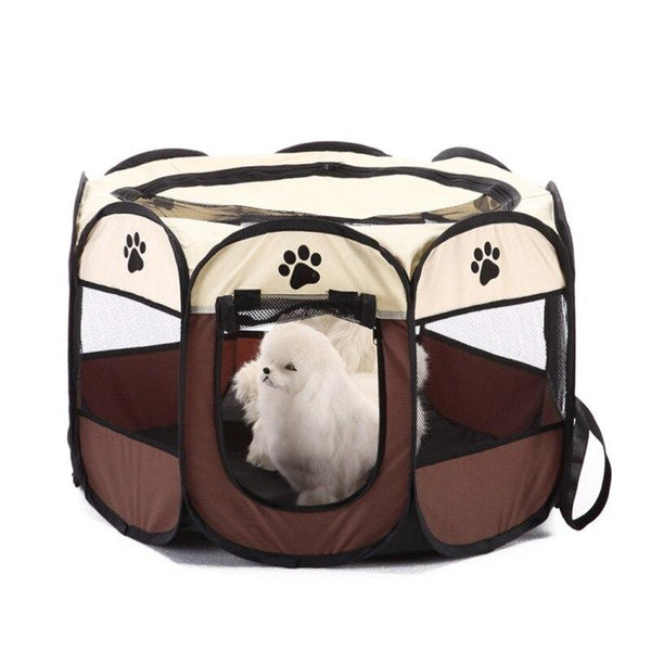 Fence Octagonal Pet Tent Folding Outdoor Cage Puppy Kennel For Dogs Cats Fences & Pens