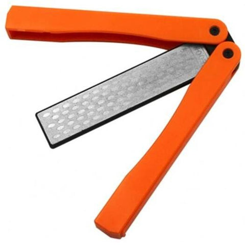 Portable Folding Double Sided Sharpener Orange