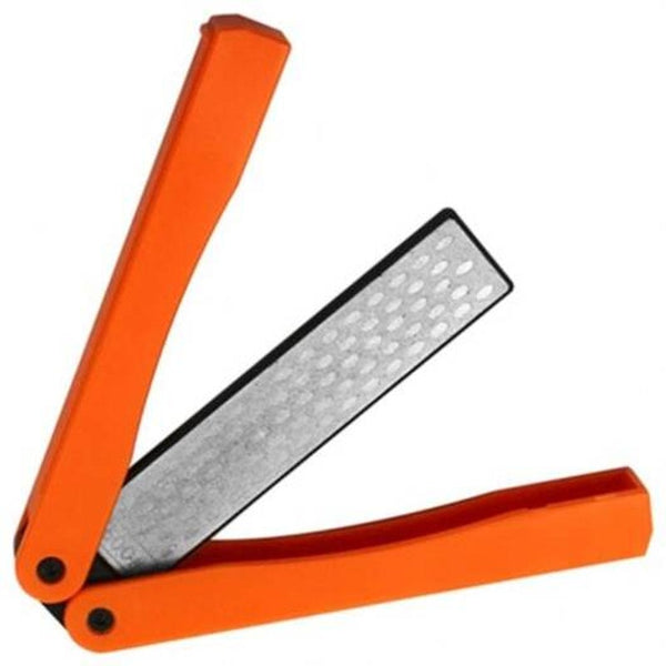 Portable Folding Double Sided Sharpener Orange