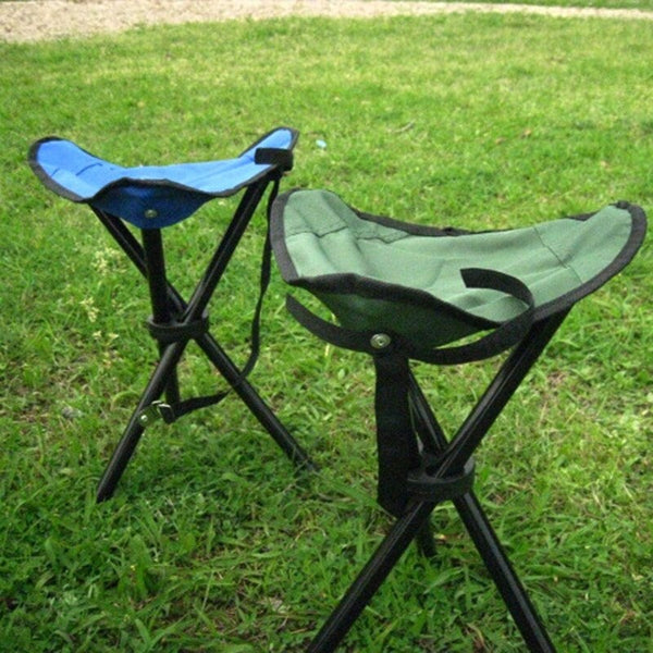 Portable Folding Tripod Chair Green