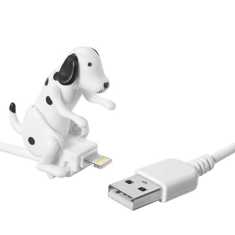 Phone Chargers Cables Portable Funny Cute Pet Usb Mini Humping Spot Dog Toy Gadget Christmas For Iphone Lightning / Micro Android Type