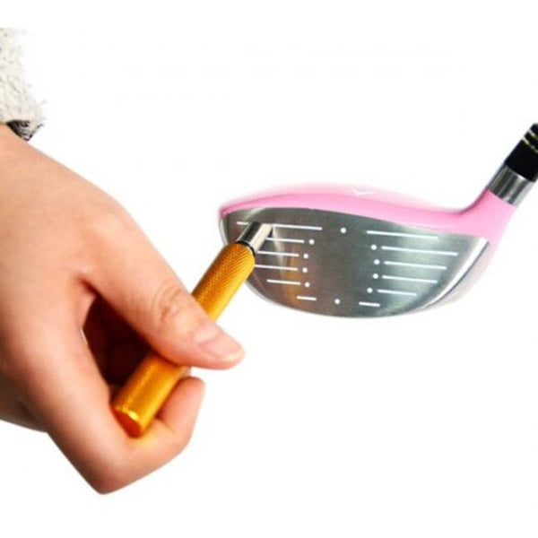 Portable Golf Club Groove Sharpener Cleaner For Wedge Iron Silver
