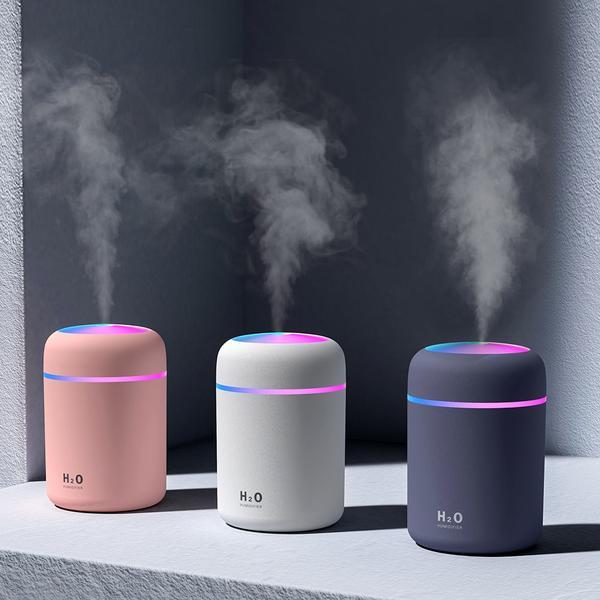 H2o Ultrasonic Air Humidifier Essential Oils Romantic Night Light Humidifiers